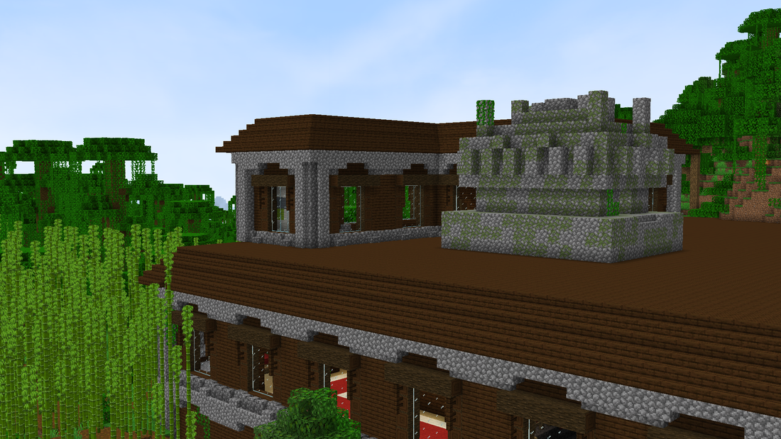 Minecraft Jungle Temple On Top Of Mansion