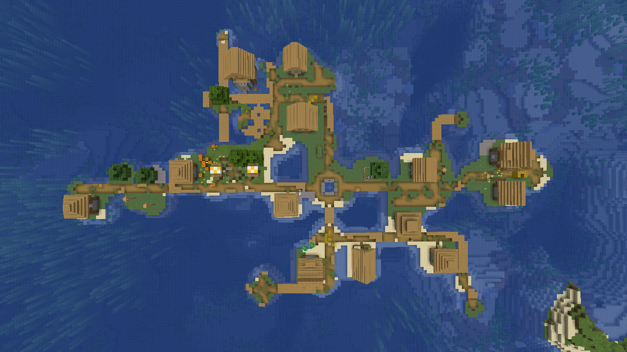 Minecraft Ocean Island Village