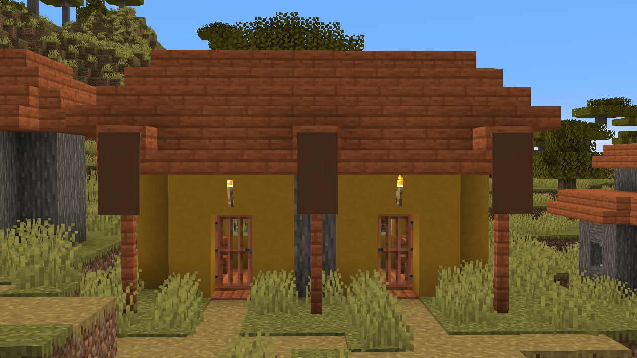 minecraft double savanna village