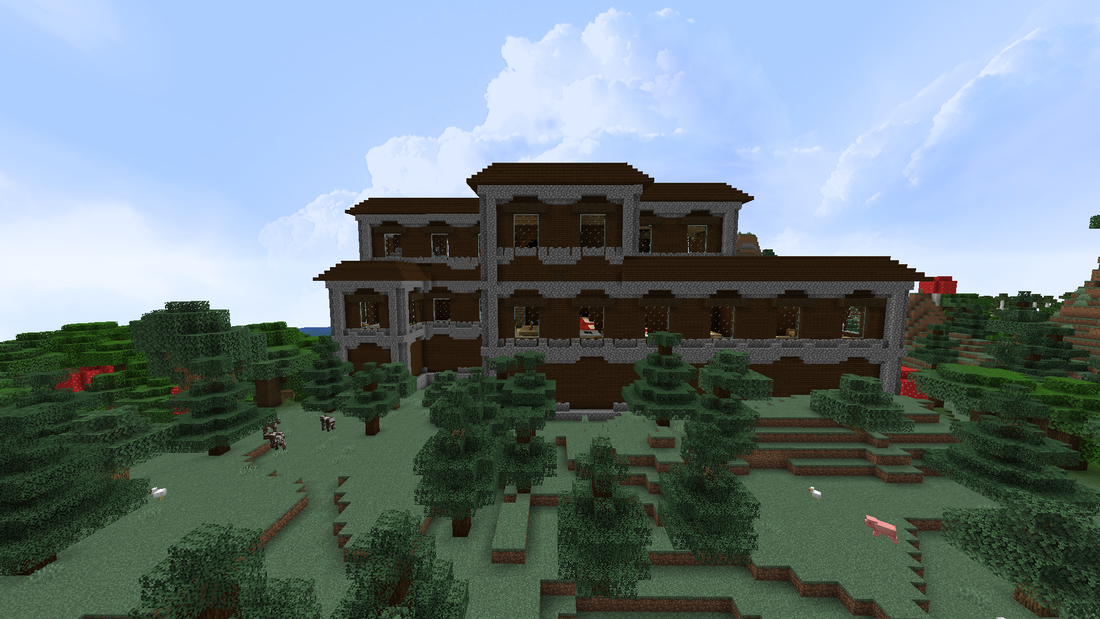 Big Minecraft mansion