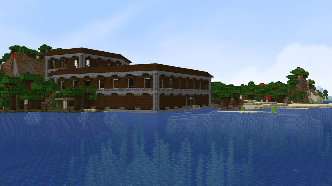 minecraft Beach Mansion