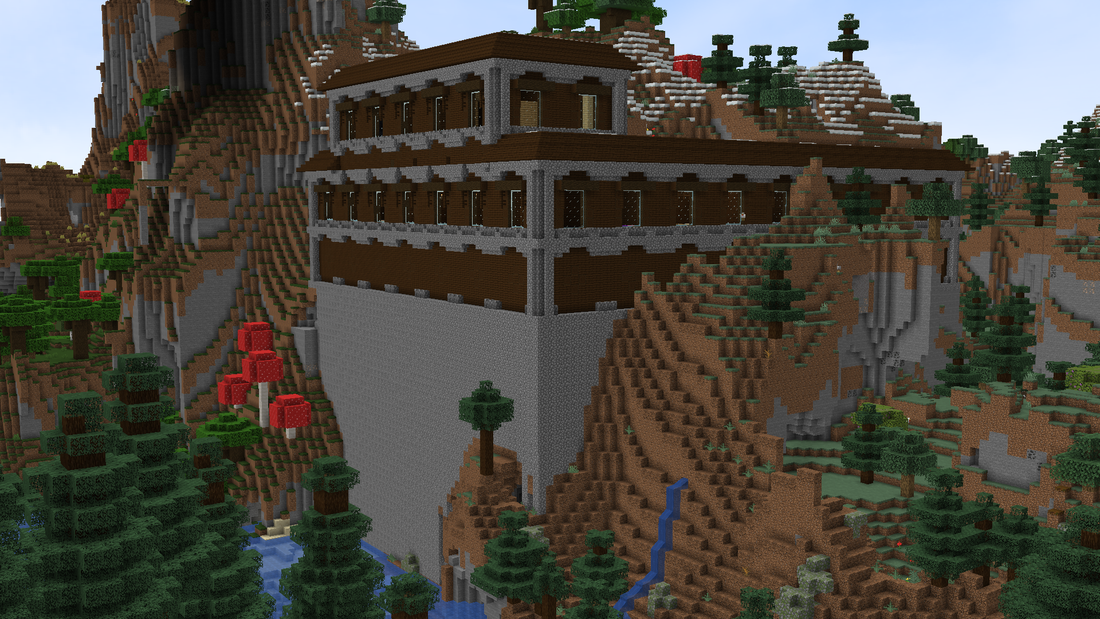 Tall Minecraft Mansion